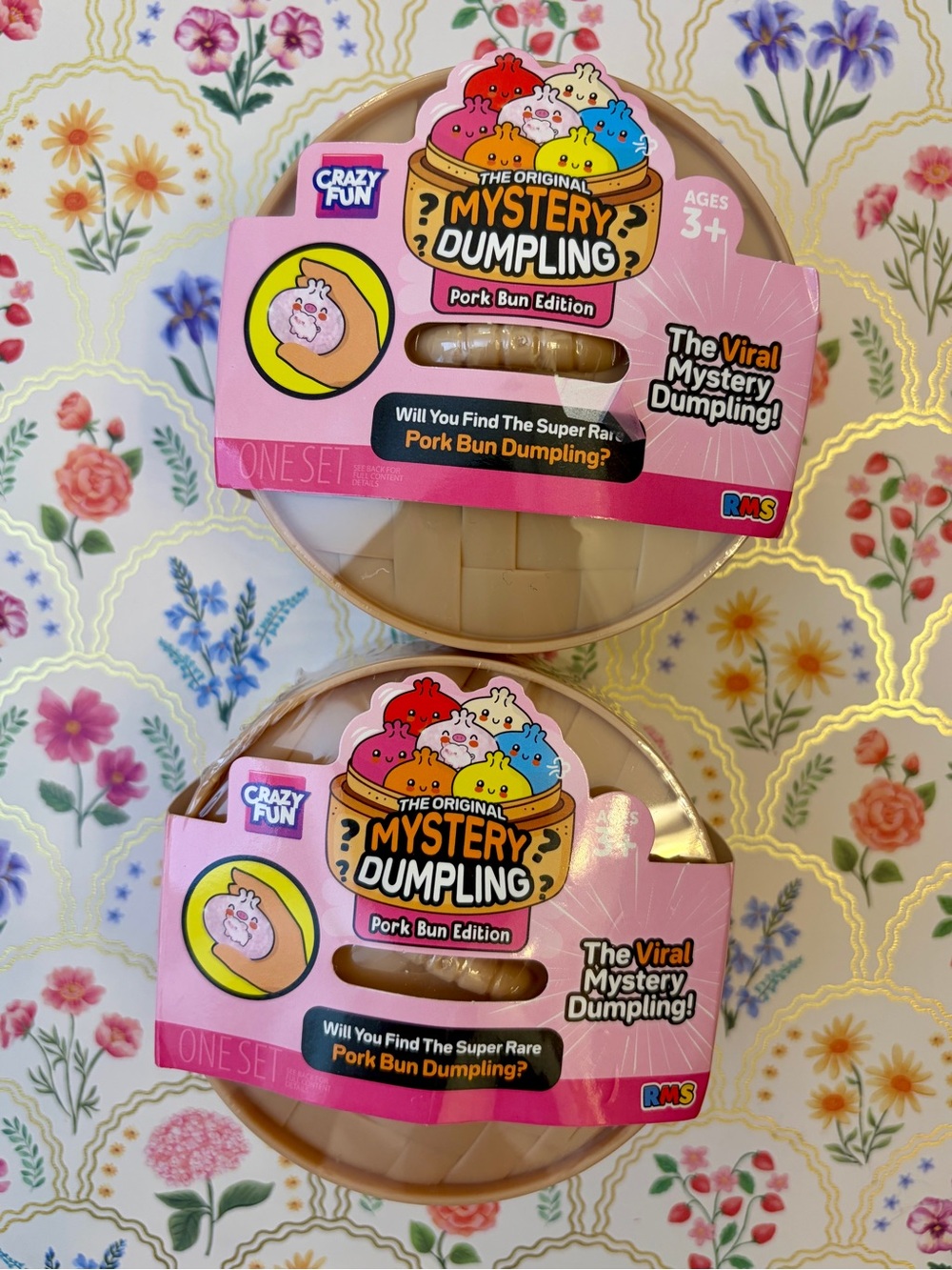 Crazy Fun RMS Squishy Dumpling- Pork Bun Edition. Set of Two.